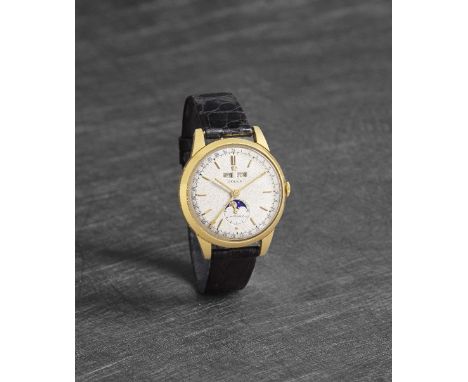 Rolex. A very rare 18K gold automatic triple calendar wristwatch with moon phaseModel: Precision 'Padellone'Reference: 8171Da