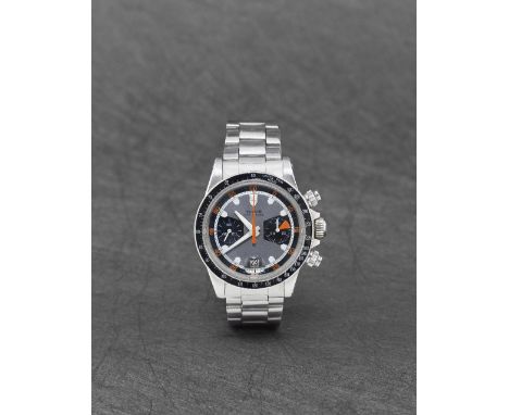 Tudor. A stainless steel manual wind calendar chronograph bracelet watchModel: Oysterdate Monte Carlo HomeplateReference: 703
