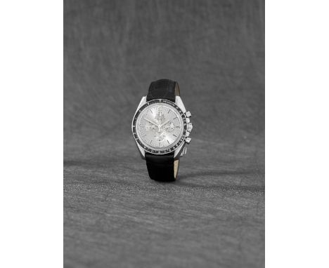 Omega. A fine and rare recently serviced limited edition 18K white gold manual wind chronograph wristwatchModel: Speedmaster 