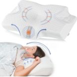 RRP £33.10 Elviros Cervical Contour Memory Foam Pillow for Neck Pain ShoulderPain