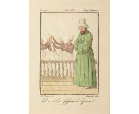 JACQUES GRASSET DE SAINT-SAUVEUR (France, 1757 - 1810)."Character of Constantinople", Encyclopedie Des Voyages.Engraving on p