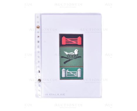 Mardon, Son & Hall - Cigarette Card Artwork - 'Regimental Badges' (unproduced series c1950s) - 10x original pieces of hand pa