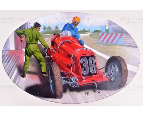 Mike Francis (1938 - 2023) - a piece of original highly detailed mixed media artwork by British artist Mike Francis, created 