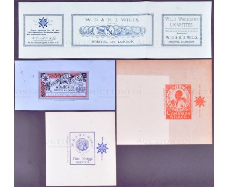 Mardon, Son & Hall - Cigarette Packets - W.D & H.O Wills - a collection of x4 late 19th / early 20th century designs for vari