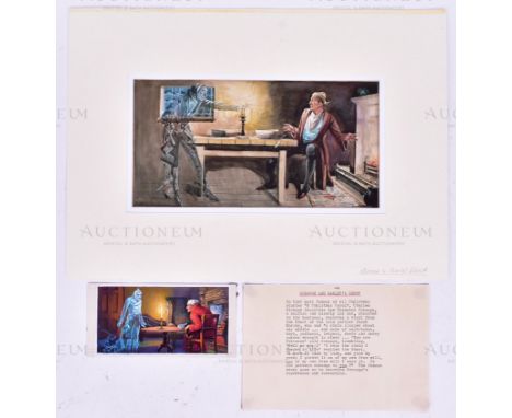 Alan J Bowyer (1902 - 1986) - x2 highly detailed, mixed media, illustrations created by British artist Alan J Bowyer, believe