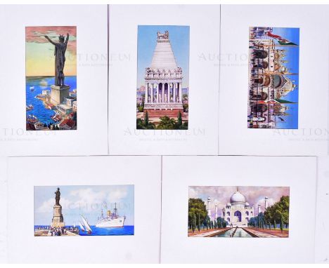 Mardon Son &amp; Hall - x5 pieces of detailed, mixed media, original artwork believed to be created by artists who worked for