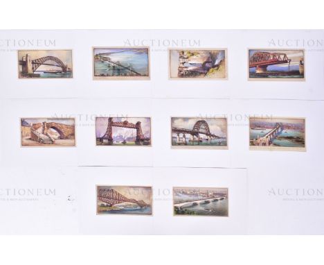 Mardon Son &amp; Hall Ltd, Bristol - x10 highly detailed, mixed media, illustrations of famous bridges, old and new. Believed