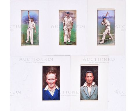 W.D. and H.O. Wills Cigarette Cards - X5 pieces of highly detailed, mixed media original artwork, created for the series 'Cri