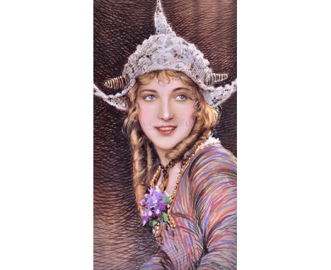 W.D. and H.O. Wills Cigarette Cards (1928) - a piece of highly detailed mixed media original artwork for the 'Marion Davies' 