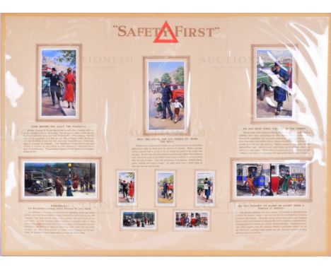 WD &amp; HO Wills - Cigarette Cards - 'Safety First' (1934) - a presentation of original hand painted / drawn artwork for fiv