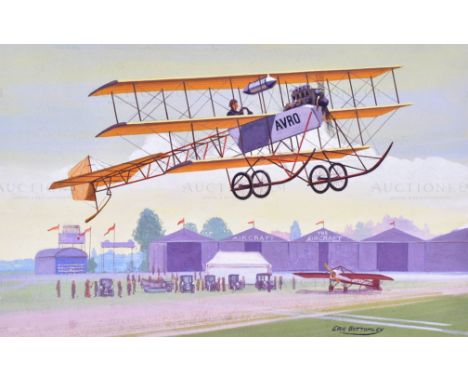 Eric Bottomley G.R.A - a piece of original highly detailed mixed media artwork by British artist Eric Bottomley, created in 1