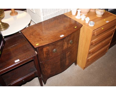 A 19th Century mahogany bow front commode