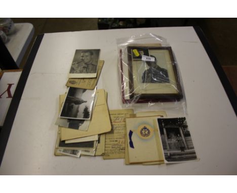 A packet of WW2 and postware photos and documents