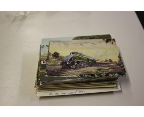Interesting range of post-cards, some originating in Beccles and Wisbech, plus railways etc. (50)