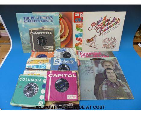 An excellent collection of over 70x late 1950s and 1960s 7” singles and EPs, plus 10x later LPs.  Nearly all the singles are 