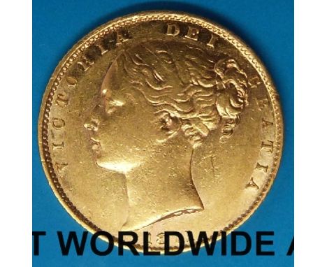 An 1871 first reverse bun head Victoria gold full sovereign die No.26