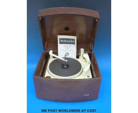 A vintage Pye record player with Monarch record deck