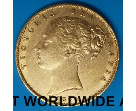 An 1854 first reverse bun head Victoria gold full sovereign