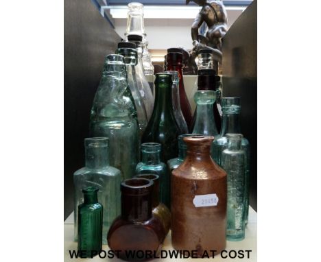 A collection of vintage bottles to include Beavis, Bristol