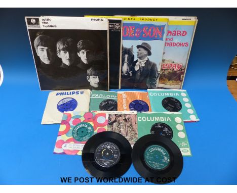 A collection of approximately 20x records which includes: “With The Beatles” (LP); “The Beatles Hits No 1” (EP); “I Feel Fine