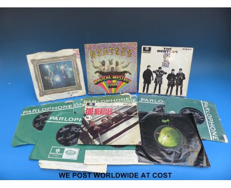 The Beatles: an excellent collection of first pressing 16x singles and 4x EPs, mostly in original sleeves.  Includes: “Please
