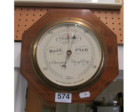 A mahogany barometer