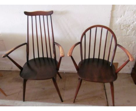 Two Ercol carver chairs