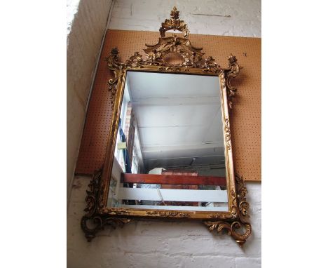 A giltwood mirror