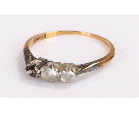 18 carat gold ring, in AF condition, 1.5 grams