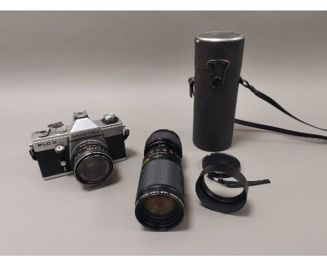 Praktica PLC2 Camera, together with lens and lens in case (2)