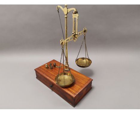 Day &amp; Millward portable cased set of scales, together with a copy of the 'Surveying as practised by Civil Engineers and S