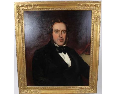 Early 19th century English School oil on canvas - portrait of a gentleman, in gilt frame, 76cm x 64cm