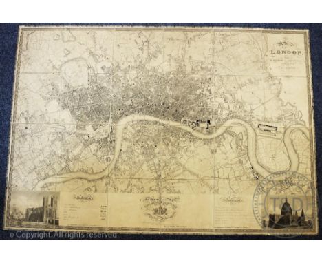 GREENWOOD (J & C), MAP OF LONDON FROM AN ACTUAL SURVEY MADE IN THE YEARS 1824, 1825 AND 1826, by J & C Greenwood Pringle & Co