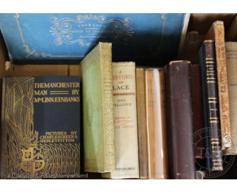 A selection of illustrated books, to include; JOURDAIN (M), HISTORY OF LACE, London, Sampson Low, 1910; DRAWING ROOM SCRAP BO