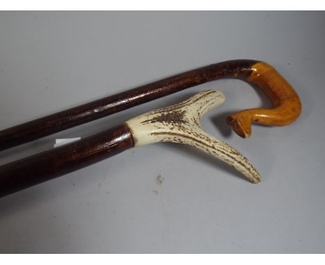 A Shepherd's Crook and Walking Stick.