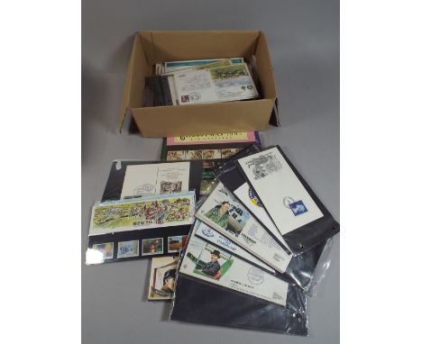 A Box Containing Military First Day Covers. 