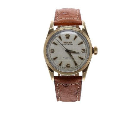 Rolex Oyster Perpetual Chronometer 'bubble-back' gold capped and stainless steel gentleman's wristwatch, ref. 6334, circa 195