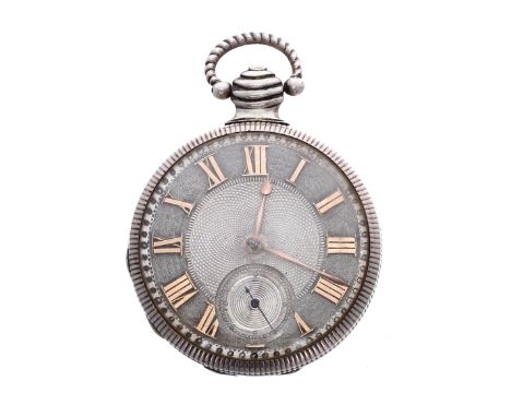 Early 19th century verge pocket watch, London 1814, the fusee movement signed D.P Bird, Bristol, no. 6183, with flat steel ba