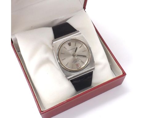 Omega Constellation Electroquartz f8192Hz rectangular shaped stainless steel gentleman's wristwatch, ref. 196.0014, circa 197