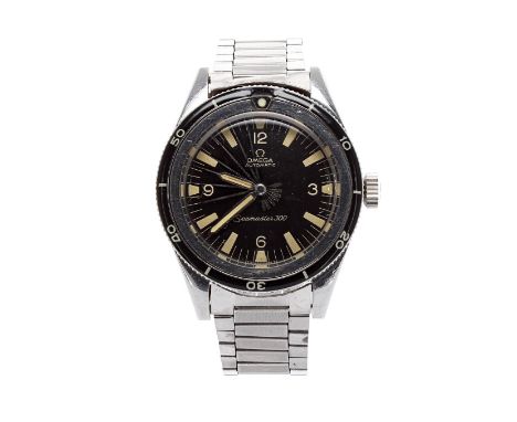 Fine Omega Seamaster 300 automatic 'Staybrite' steel gentleman's bracelet watch, ref. 14755-61 SC, circa 1962, serial no. 1xx