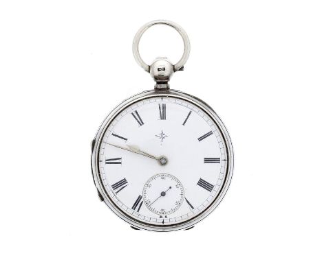 Victorian silver lever pocket watch, Birmingham 1888/89, the movement signed J. Butt, 32, Eastgate Row, Chester, no. 80898, w