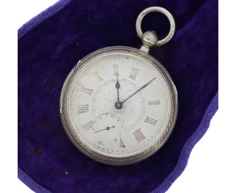 John Forrest large silver fusee lever pocket watch, Birmingham 1899, the movement marked 'Chronometer Maker to the Admiralty,