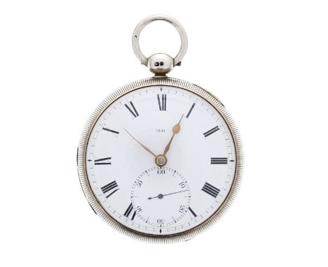 Molyneux &amp; Sons - fine and rare English silver duplex pocket watch, London 1829, fusee movement signed Molyneux &amp; Son