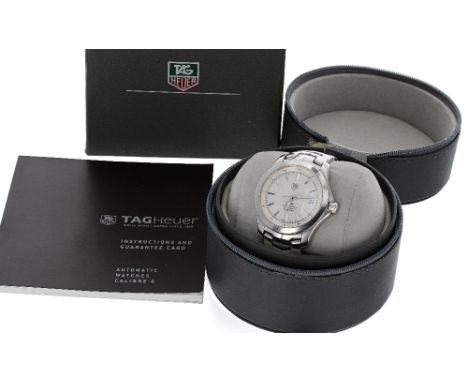 Tag Heuer Link Chronometer automatic stainless steel gentleman's bracelet watch, ref. WJF5111, serial no. 2xxx01, silvered di