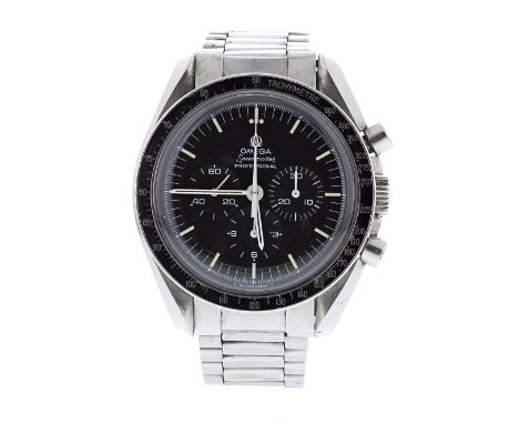 Omega Speedmaster Professional chronograph 'Moon' stainless steel gentleman's bracelet watch, ref. 145022-71, circa 1970, ser