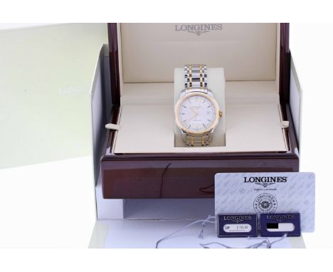 Longines 'The Saint-Imier' Date 41 automatic rose gold and stainless steel gentleman's bracelet watch, ref. L2.766.5, circa 2