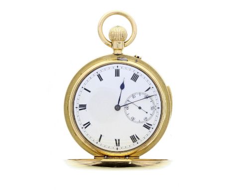 Charles Frodsham - fine and rare 18ct minute repeating hunter pocket watch, London 1883, three-quarter plate movement with fr