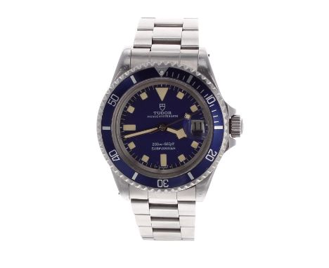 Tudor Prince Oysterdate Submariner 'Snowflake' stainless steel gentleman's bracelet watch, ref. 9410/0, circa 1970, serial no