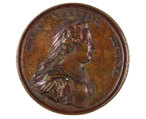 Medaglia 1773 per l’unificazione dei Principati  di Castiglione, Medula e Solferino con il Ducato  di Mantova bronzo, incisor