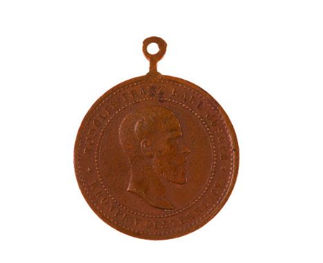 Insieme di dieci medaglie relative al Principe ereditario Rodolfo medaglia per la nascita del Principe ereditario Rodolfo il 